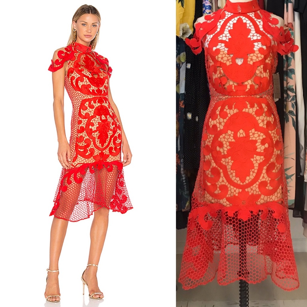 THURLEY Rose Ceremony Midi Dress - Picture 1 of 1